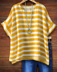 Sailor Stripe Relaxed Fit Short Sleeve Tee