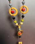 Vibrant Ceramic Beaded Necklace