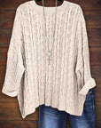 Casual Loose Crochet Sweater