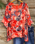 Sunset Studio Ruffled Sleeve Tunic