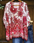 Boho Bloom Paisley Tunic Top