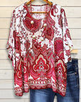 Boho Bloom Paisley Tunic Top