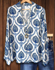 Sapphire Tile Boho Shirt