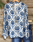 Sapphire Tile Boho Shirt