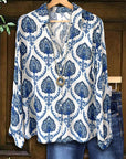 Sapphire Tile Boho Shirt