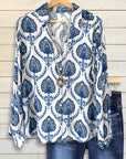 Sapphire Tile Boho Shirt