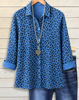 Leopard Button-Up Shirt