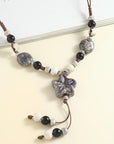 Boho Beaded Pendant Necklace