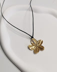 Vintage Petal Pendant Necklace