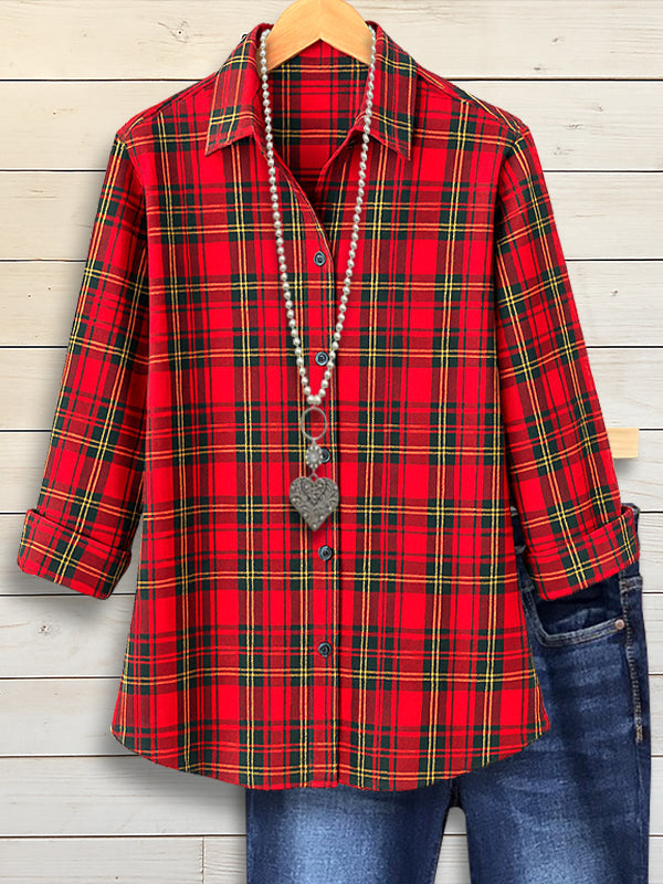 Highland Plaid Holiday Shirt
