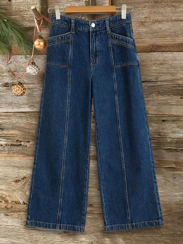 Classic High-Rise Wide-Leg Jeans