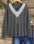 Lace Charm V-Neck Top