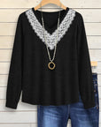 Lace Charm V-Neck Top