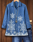 Frosty Snowflake Button Shirt
