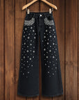 Pearl Spark Wide-Leg Jeans