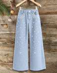 Pearl Spark Wide-Leg Jeans