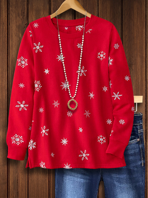 Festive Joy Snowflake Sweatshirt