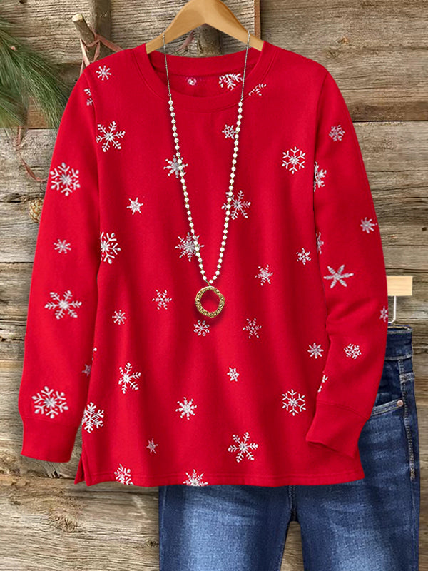 Festive Joy Snowflake Sweatshirt