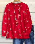 Festive Joy Snowflake Sweatshirt