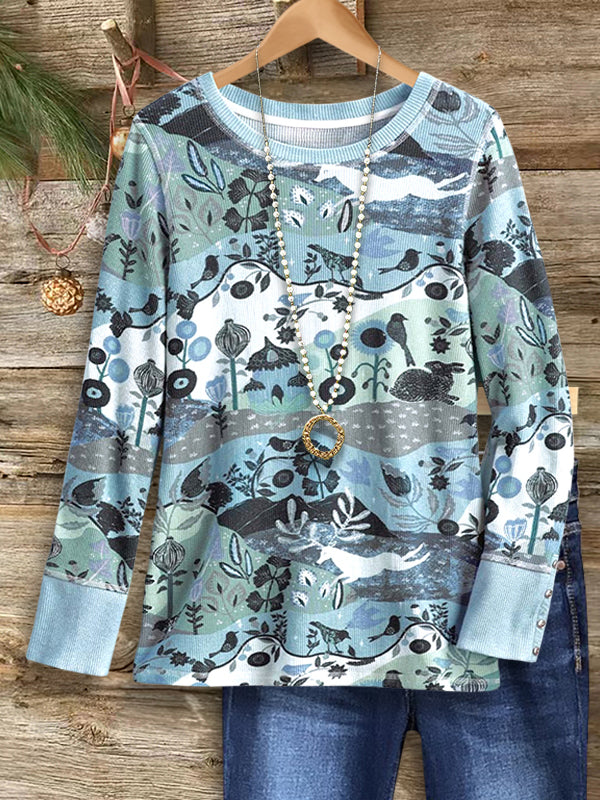 Blue Horizon Knit Top