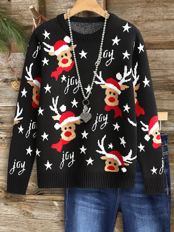 Holiday Reindeer Joy Sweater