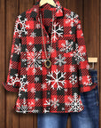 Snowflake Plaid Holiday Shirt