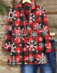 Snowflake Plaid Holiday Shirt
