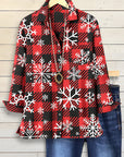 Snowflake Plaid Holiday Shirt