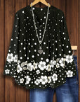 Polka Bloom Swing Blouse