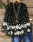Polka Bloom Swing Blouse