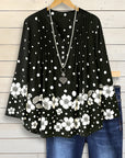 Polka Bloom Swing Blouse