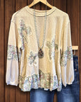Country Bloom Patchwork Top