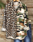 Wild Mix Leopard & Camo Patch Shirt