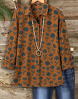 Rustic Bloom Button-Down Shirt