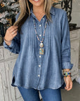 Classic Chambray Pintuck Shirt
