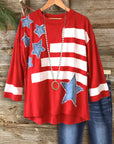 Freedom Star Patchwork Tee
