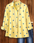 Sunny Polka Dot Button Shirt
