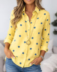 Sunny Polka Dot Button Shirt