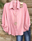 Blush Breeze Linen Shirt