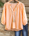Sunrise Stripe Relaxed Blouse