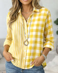 Sunshine Split Stripe & Check Shirt