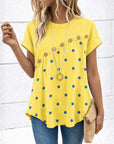 Sunny Breeze Button Panel Blouse