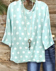 Mint Polka Breeze Top