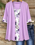 Lavender Garden Layered Top