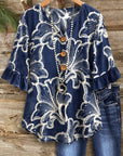 Coastal Bloom Button Tunic