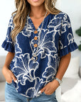 Coastal Bloom Button Tunic