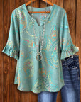 Coastal Paisley Breeze Tunic