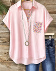 Blush Bloom Pocket Shirt