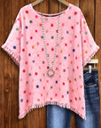 Sweet Confetti Fringe Top