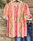 Sweet Magnolia Ruffle Blouse